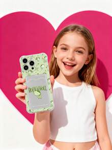 THE POWERPUFF GIRLS X SHEIN حافظة هاتف ناعمة مطبوعة عليها رسوم كرتونية شفافة لأزهار البابونج المتطايرة والفراخ البطولية، متوافقة مع هواتف آيفون، بتصميم كرتوني أنيق مناسب لعشاق الرسوم المتحركة، مثالية للاستخدام اليومي والتنقل أو كهدية، مع فتحة لبطاقة النقل أو البطاقة البنكية أو صور العائلة أو بطاقات الأبطال المفضلين - شفاف - مشاهدة 3