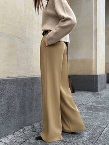 Anewsta 3条优雅时尚直筒高腰裤套装，女士度假/新年服装，春夏款 - 彩色 - 查看 6