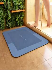1 Peça Tapete de Banheiro de Terra Diatomácea, Tapete Antiderrapante para Porta, Tapete de Chão, Tapete de Banheiro Absorvente, Tapete Antiderrapante, Tapete de Cozinha, Tapete de Secagem Rápida, Alta Absorção, Conjunto de Banheiro, Tapete de Lavanderia, Tapete de Quarto, Adequado para Tapetes de Porta e Banheiro, Tapete de Porta, Tapete de Chuveiro, Decoração de Banheiro - Multicolorido - Visão 3