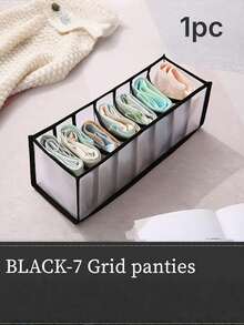 Caja de almacenamiento plegable y dividida, organizador de ropa interior para sostenes, bragas, calcetines, color aleatorio - Multicolor - Ver 12