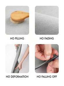 SHEIN 1pc Premium Diatomite Kitchen Floor Mat, Simple Dandelion Pattern, Soft Rubber Underlay, Absorbent, Anti-Fatigue, Non-Slip, Multiple Sizes, Suitable For Kitchen, Bathroom, Laundry Room,Christmas Winter Home Decor, Christmas Gifts, Autumn Mat, Fall Mat, Autumn Home Decor- Deep Gray - Multicolor - View 9