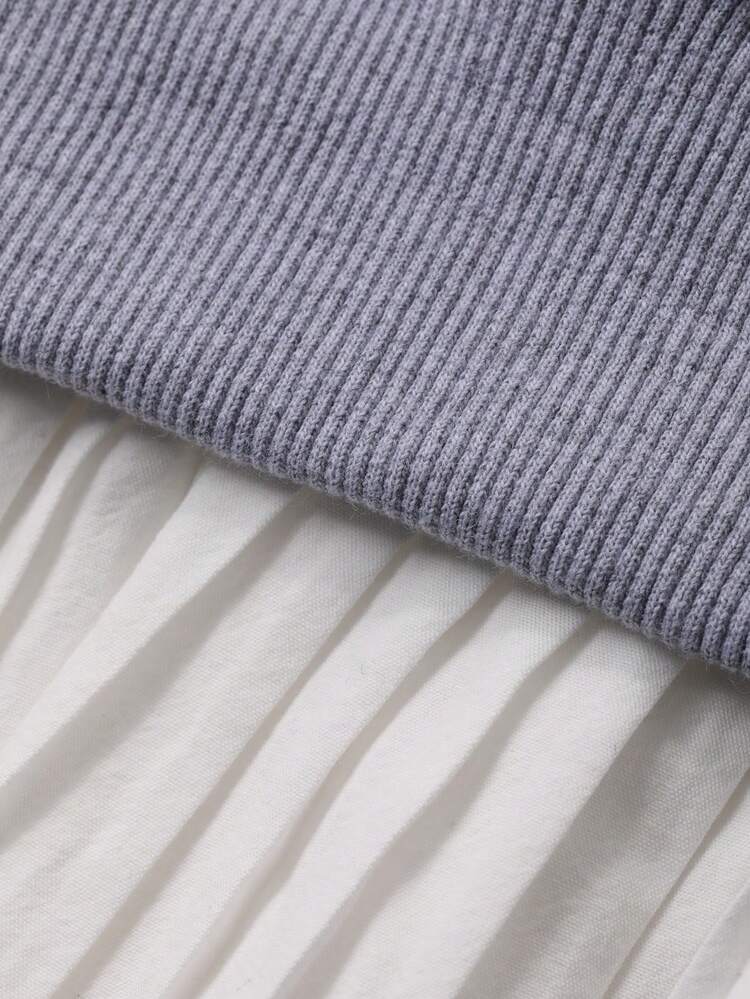 Women's Casual Letter Print 2 In 1 Long Sleeve Sweatshirt, Autumn/Winter