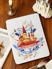 HARRY POTTER X SHEIN Estuche con tapa abatible de acrílico transparente con patrón de castillos mágicos. El producto no incluye bolígrafo. Algunos modelos están equipados con ranuras integradas para bolígrafos en los marcos. - Multicolor - Ver 5