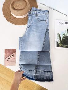 HIMARRI Vaquera Mezclilla mujer Denim Pantalón mezclilla ropa  de mujer pantalones para mujer outfit vaquero mujer - Azul - Ver 3