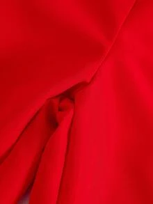 Genkimix Kids Tween Girls Red Christmas Bow Lace Short Sleeve Tee And Long Sweatpants Set With Bowtie Details Polyester - Red - View 6