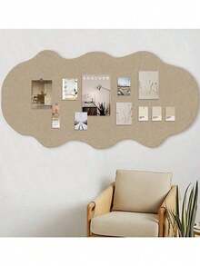 SHEIN [1包] 异形毛毡板照片墙装饰展示板软木板背景板文化墙羊毛毡墙贴照片墙