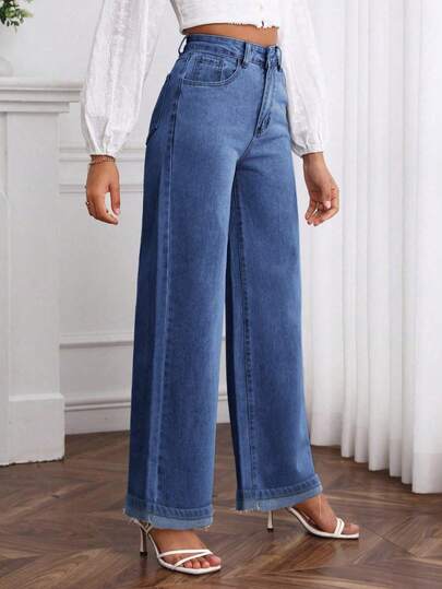 Mezclilla Pantalón recto Pantalón vaquero mujer pantalon de mujer pantalón de mujer pantalones para mujer pantalón pantalones de dama pantalones baggy