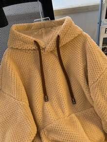 Franclia Áo nỉ nữ cỡ lớn, màu trơn, kiểu dáng tối giản, thường ngày. - Lạc đà - Xem 3