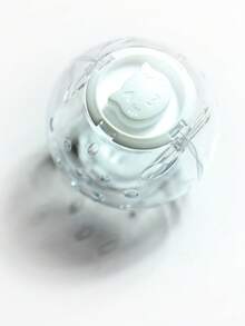 1 pieza Rueda giratoria para hámster con soporte, disco giratorio para hámster, bola de ejercicio de cristal transparente, suministros de juguetes para mascotas pequeñas - Multicolor - Ver 14