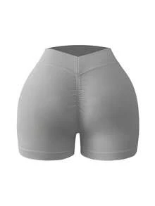 Easithlete 女士 V 形后背日常健身百搭运动短裤骑行短裤 - 彩色 - 查看 5