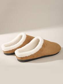 Solecia Pantofi sport damă, din pluș, fără mâneci, potriviți pentru toamnă/iarnă - Maro - Vizualizare 4