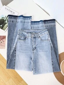 HIMARRI Vaquera Mezclilla mujer Denim Pantalón mezclilla ropa  de mujer pantalones para mujer outfit vaquero mujer - Azul - Ver 1