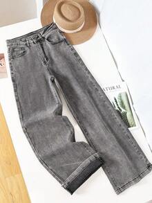 HIMARRI Denim Mezclilla con estrellas mujer ropa vaquera de mujer  pantalones para mujer pantalones de dama pantalones vaqueros para mujer - Negro - Ver 5