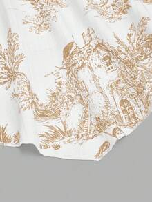 GlowEve Áo hai dây in họa tiết dành cho nữ, thanh lịch khi đi nghỉ, đi làm và mặc hàng ngày - Màu Khaki - Xem 4