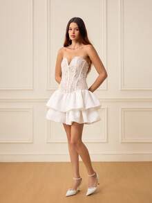 CUCCOO HITCHD 女士尖头仿珍珠装饰优雅高跟鞋，适合派对、婚礼等场合。 - 彩色 - 查看 3