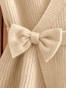 GlowEve New Fashionable Mixed Color Chic Versatile Knitted Sweater Top - Apricot - View 5