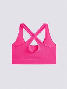 Loungeista 3 piezas Sujetador deportivo con tirantes cruzados para mujeres, sujetador corto tipo racerback para yoga, gimnasio y running que se puede usar como prenda exterior para el verano - Multicolor - Ver 8