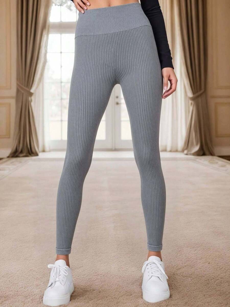 Women Leggings - Grey - View 1