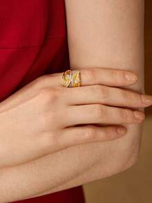 MOTF PREMIUM WOMEN SINGLE RING - Gold - View 3