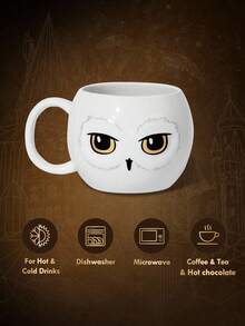 HARRY POTTER X SHEIN Hedwig 600 Ml Ceramic Owl Mug, Gifts,Valentine's Day, Back To School