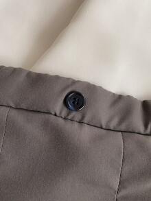 PrepCrw 1 件青少年女孩优雅学院风 A 字形褶皱灰色裙子，适合休闲、都市、旅行、派对、返校、夏季和秋季女孩灰色褶皱裙女孩褶皱校服裙高腰褶皱裙少女女孩校服灰色校服裙女孩高腰褶皱裙少女女孩校服裙女孩校服裙灰色褶皱校服裙返校校服学校用品宠物和家庭服装 - 灰色 - 查看 4