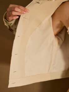 MOTF PREMIUM CONTRAST FAUX FUR BUTTON UP FLORAL PRINT JACKET - Multicolor - View 7