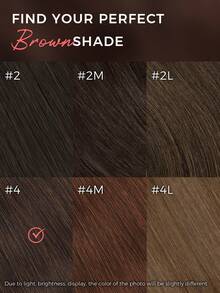 8 piezas de extensiones de cabello humano de color marrón rectas para uso diario, fáciles de usar, extensiones de cabello real para mujeres - S4 - Ver 9