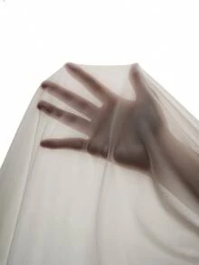 MaterniChic 优雅纯色褶皱无袖孕妇派对连衣裙 - 白色 - 查看 7