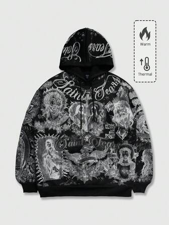 Unisex Lässig Punk Street Style Kapuzenpullover