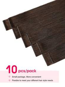 Cuticle Remy Seamless Injected Hand-Tied Pro Quality Virgin Human Hair Invisible Tape In Hair Extensions Human Hair Natural Black 10PCS 25G Straight Tape Ins Tape In Hair Tape Ins Hair Extensions