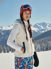 In My Nature 女士休闲户外连帽背心夹克，秋冬