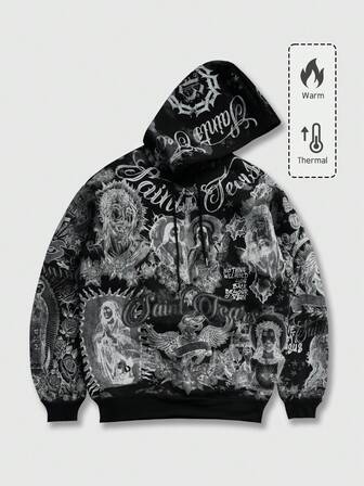 Unisex Lässig Punk Street Style Kapuzenpullover