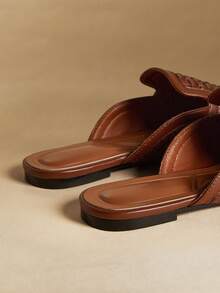 Rosivie Bailarinas de punta fina y minimalistas de uso versátil y casual para mujer - Marrón - Ver 6