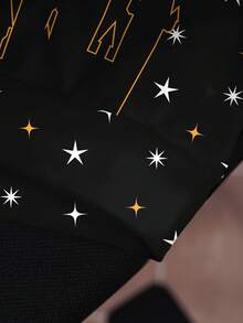 HARRY POTTER X SHEIN Moletom de Gola Redonda de Manga Longa Plus Size com Gráfico de Letra Inglesa Cartoon, Confortável e Casual para Outono/Inverno - Branco - Visão 3