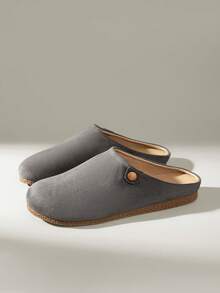 Solecia 女士休闲百搭通勤日常简约平底鞋 - 深灰色 - 查看 2