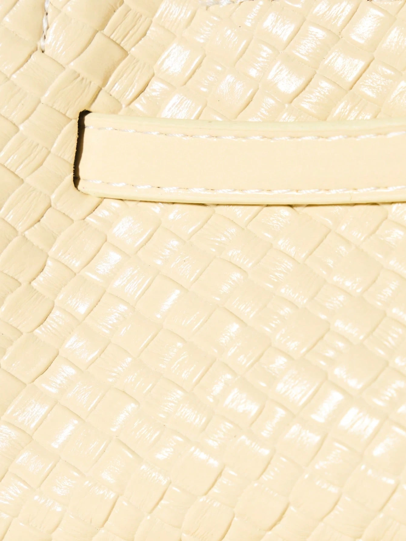 KIZN Mini sac à main texturé tissé avec boucle