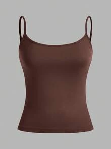 SHEIN EZwear 3件套女士性感露脐吊带背心，适合夏季海滩穿着 - 彩色 - 查看 4