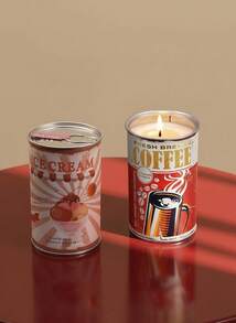 Joivida 复古美式菜肴系列铁皮香氛蜡烛，高级香氛装饰礼品氛围蜡烛，圣诞节，情人节