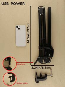 1Pc Desk Lamp For Home Office, Modern Table Lamp For Living Room Touch Control Led Desk Lamp With Night Light - black - View 5