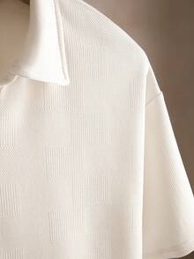 Core Aspect 男士纹理休闲 Polo 衫 - 米色 - 查看 5