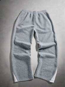 STYNVO 男士街头风格运动裤，采用 INS 风格高街字母印花设计，非常适合波士顿周末度假、音乐节和夏威夷海滩度假，以及日常休闲穿着 - 彩色 - 查看 2