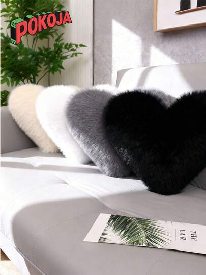 1PC Heart Shape Throw Pillow For Couch Decor Gift For Wedding Anniversary Valentine's Day Love Pillow Cushion For Home Living Room Sofa Bedroom Accent Decorations