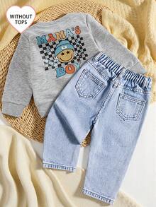 Playful Pals Infant/Toddler Boys' Cotton Elastic Waist Cargo Pocket Casual Pants - Light Wash - View 3