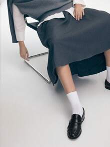 Mnmlis Women's Casual Versatile Commuting Minimalist Flat Loafers Shoes For Christmas - Black - View 6