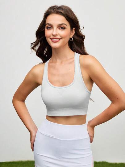 Easithlete Hollow Out Racer Back Sports BH view 3