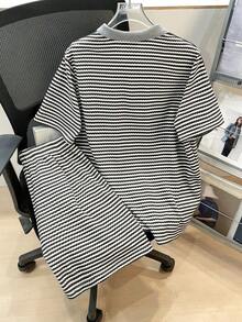 SHEIN 2件套青少年男童宽松休闲纹理面料Polo衫，带领，短袖 - 彩色 - 查看 4