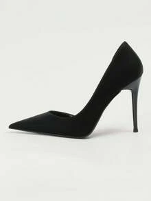 Ellevyn Fall/Winter 2025 Point Toe Stiletto Heeled Court Pumps,Sexy - Black - View 2