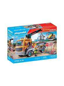 Playmobil شاحنة بناء مع رافعة - متعدد الألوان - مشاهدة 1