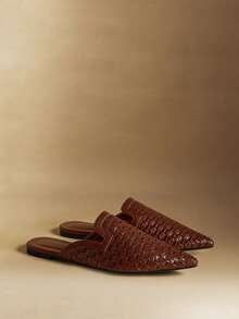 Rosivie Bailarinas de punta fina y minimalistas de uso versátil y casual para mujer - Marrón - Ver 5