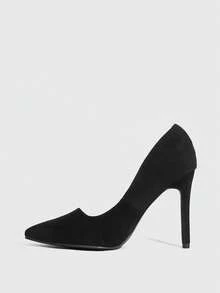 CUCCOO SZL Women's Fashionable Elegant Pointed Toe High Heels For Christmas - Black - View 10